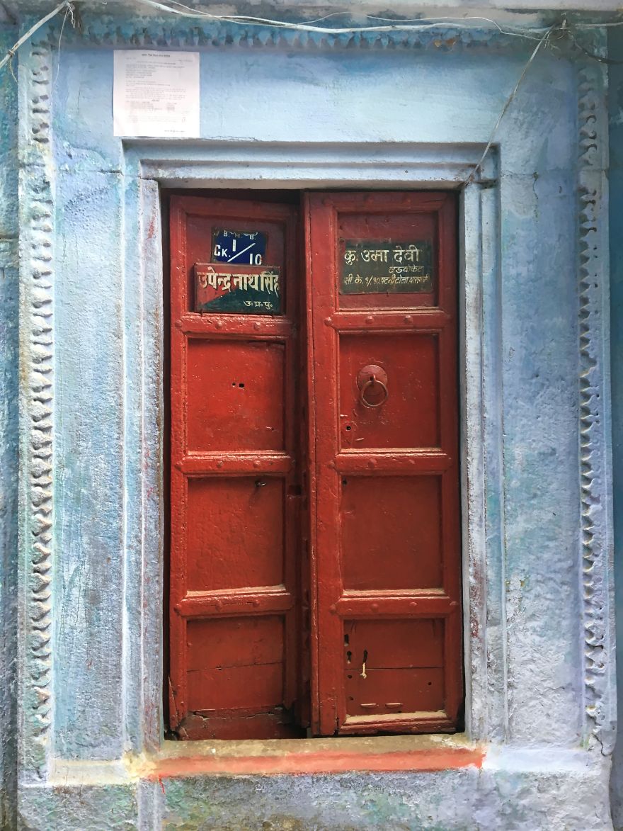 Colorful India Through Random Doors In My Solo Trip Recently