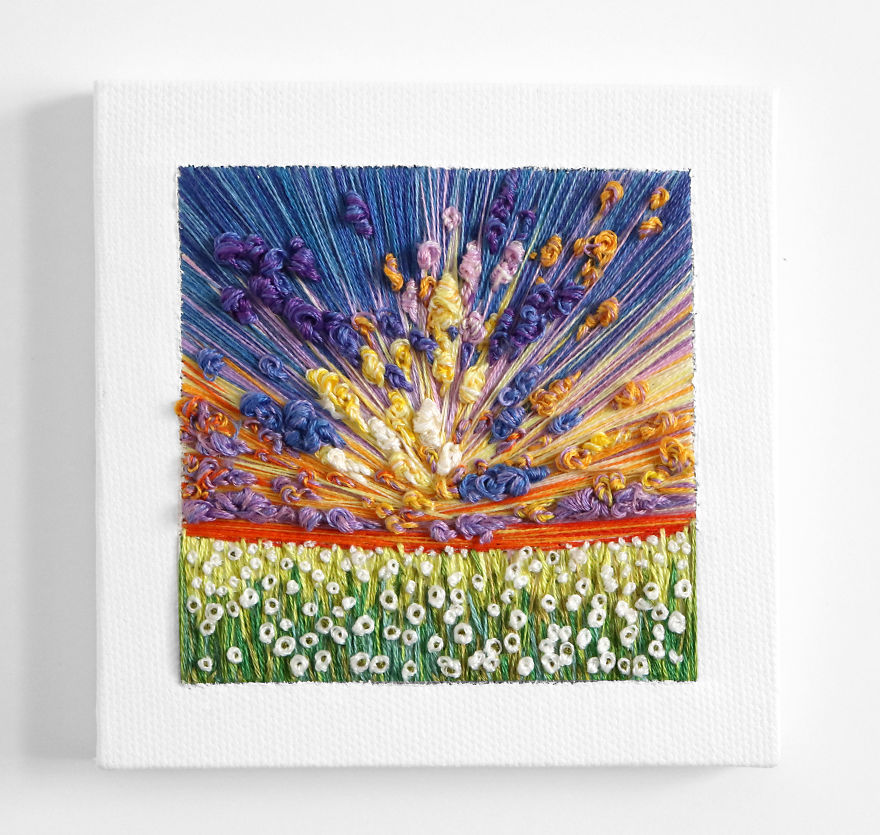 I Use Embroidery To Create Unique Landscapes