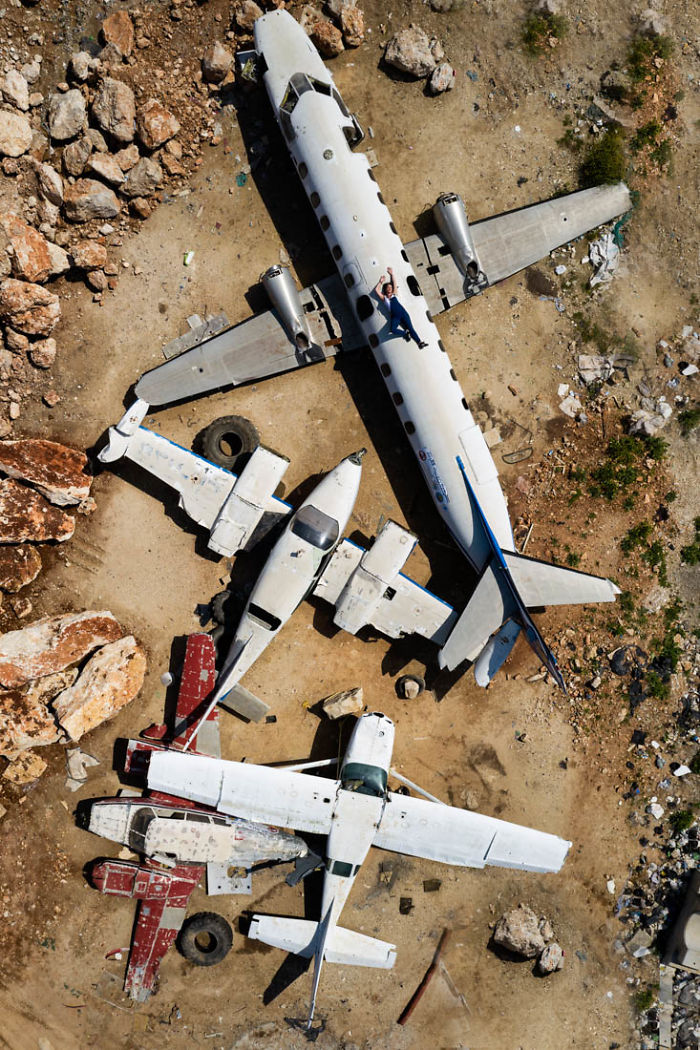 Model Poses Within The War Torn Abandoned Ruins Of Lebanon