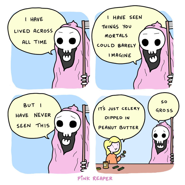 Wholesome Webcomic About The Grim Reaper’s Brighter Side (15 Pics) Wholesome Webcomic About The Grim Reaper’s Brighter Side (15 Pics)