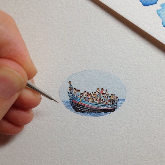 The Stunning Mini Paintings By Brooke Rothshank