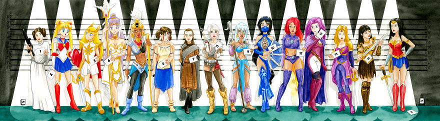 Suspects Line-Up: I Wondered How Many Fictional Pop Culture Characters Could Match The Same Description