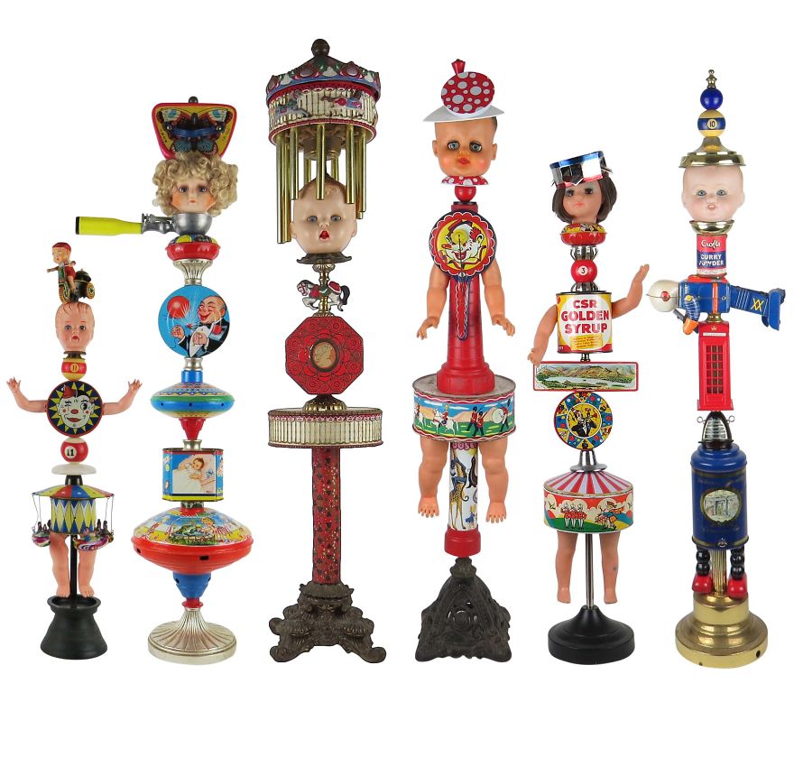 We Turn Pre-Loved Vintage Treasure Into Beautiful (Or Scary) Sculptures And Wall Art We Turn Pre-Loved Vintage Treasure Into Beautiful (Or Scary) Sculptures And Wall Art