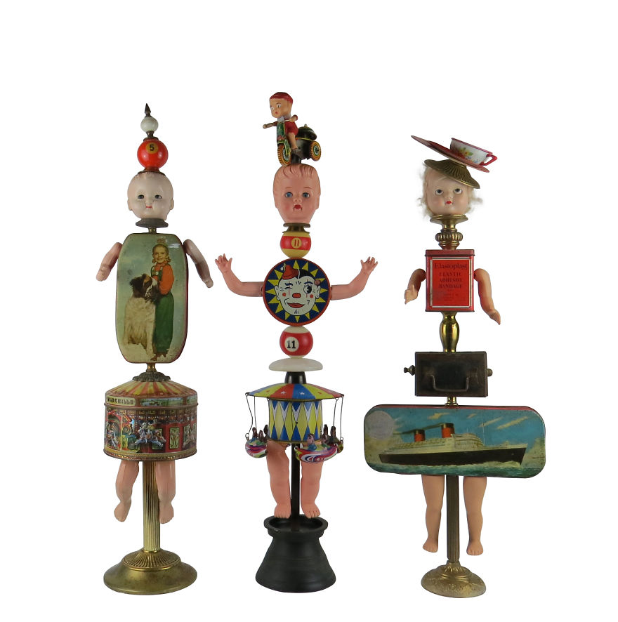 We Turn Pre-Loved Vintage Treasure Into Beautiful (Or Scary) Sculptures And Wall Art We Turn Pre-Loved Vintage Treasure Into Beautiful (Or Scary) Sculptures And Wall Art