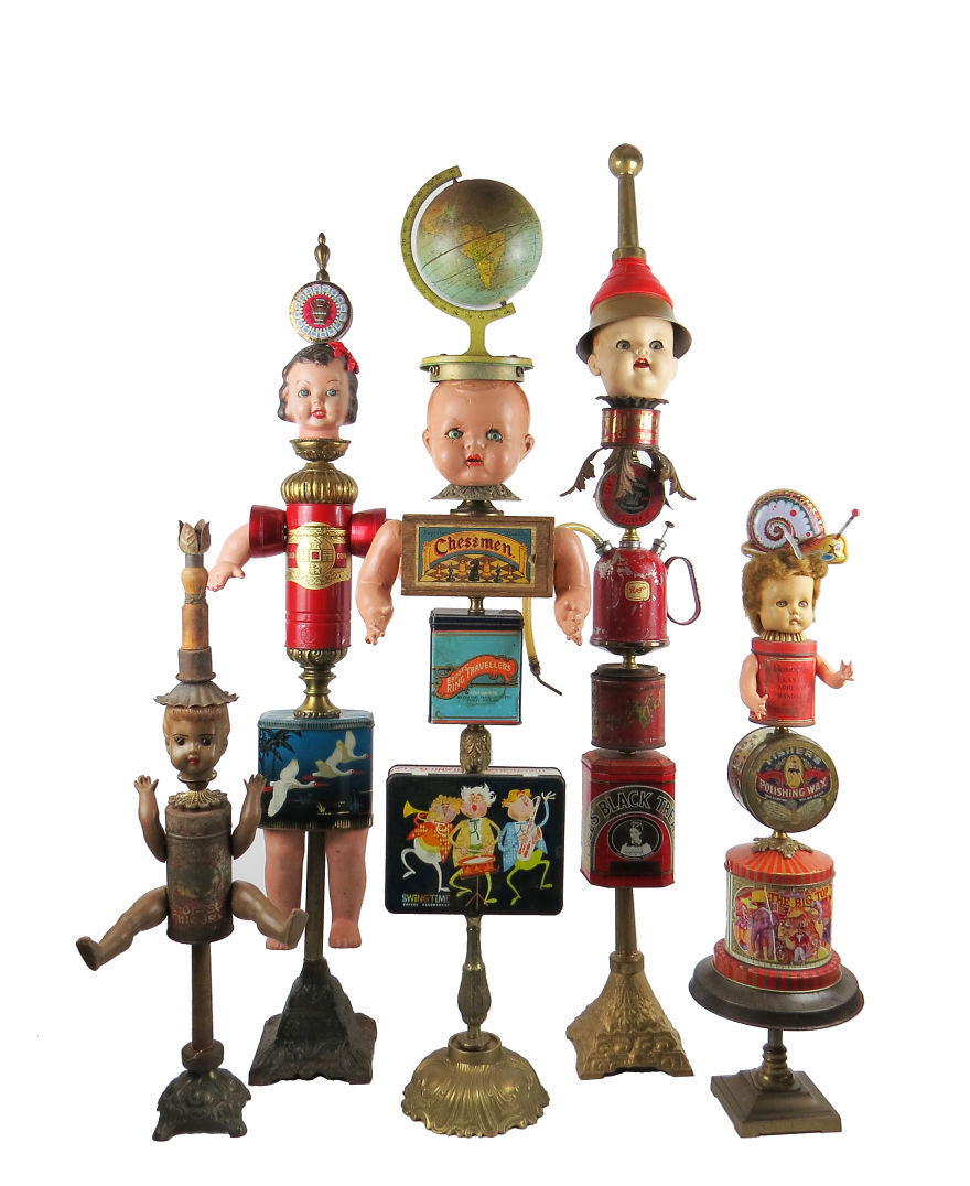 We Turn Pre-Loved Vintage Treasure Into Beautiful (Or Scary) Sculptures And Wall Art We Turn Pre-Loved Vintage Treasure Into Beautiful (Or Scary) Sculptures And Wall Art