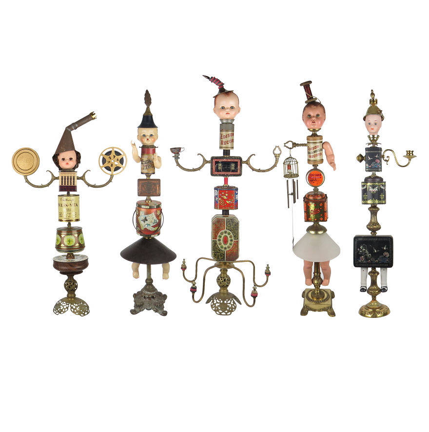 We Turn Pre-Loved Vintage Treasure Into Beautiful (Or Scary) Sculptures And Wall Art