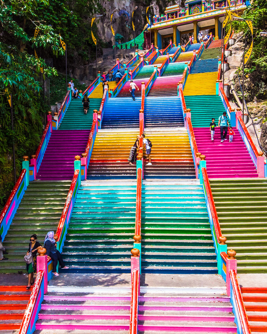 Two Lovebirds In A Rainbow