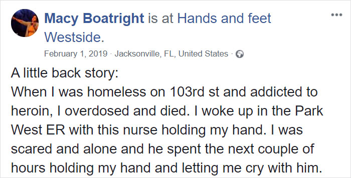 After Recovering From Heroin Addiction This Woman Finds The Only Nurse Who Was Kind To Her To Thank Him After Recovering From Heroin Addiction This Woman Finds The Only Nurse Who Was Kind To Her To Thank Him