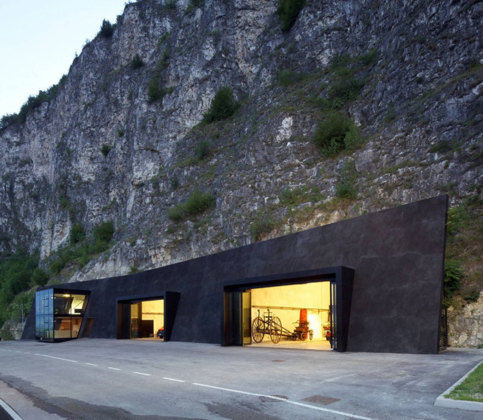 People On The Internet Are Comparing This Badass Fire Station In Northern Italy To A Villain Hideout