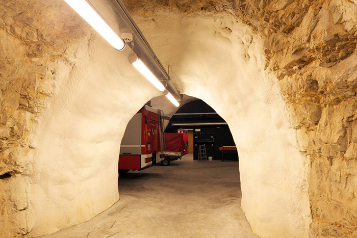 People On The Internet Are Comparing This Badass Fire Station In Northern Italy To A Villain Hideout