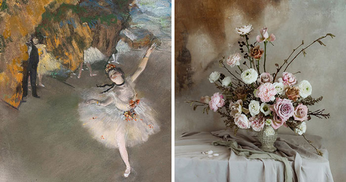 We Use Flowers To Recreate World-Famous Paintings (7 Pics)