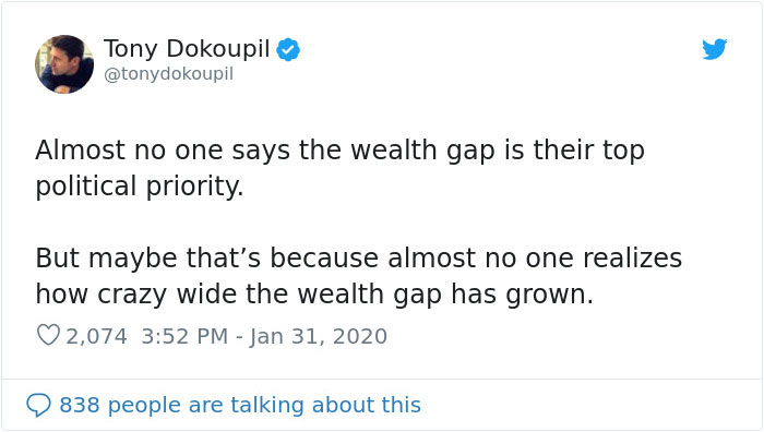 Guy Explains America's Wealth Inequality Using A Pie And People Are Mad