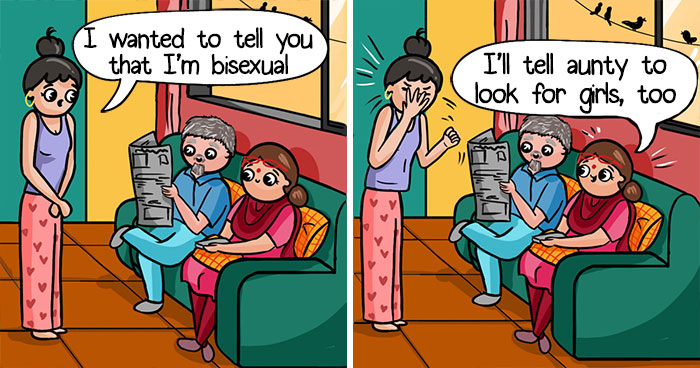 I Show A Savage Bisexual Indian Woman Who Lives Her Life To The Fullest Through My 28 Comics