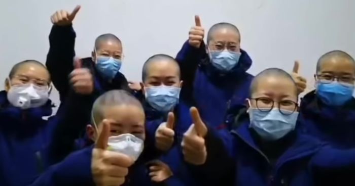 Since Long Hair Can Help The Coronavirus Spread, These Nurses Shaved Their Heads Before Heading To Wuhan To Treat PatientsSince Long Hair Can Help The Coronavirus Spread, These Nurses Shaved Their Heads Before Heading To Wuhan To Treat Patients