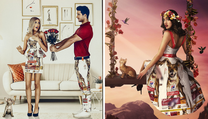 300 Hours Making Dog Food Bags Into Dresses For Humane Society