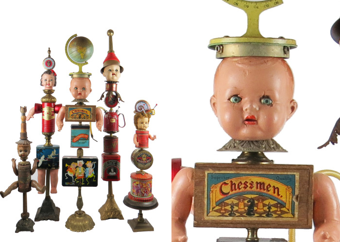 We Turn Pre-Loved Vintage Treasure Into Beautiful (Or Scary) Sculptures And Wall Art