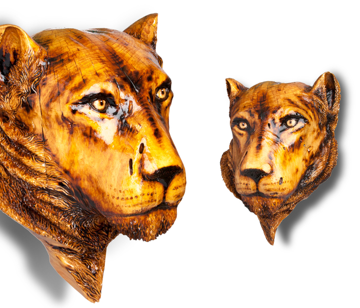 I Create Wooden Sculptures Using Chainsaws And Other Power Tools