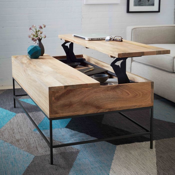 West Elm Industrial Storage Coffee Table