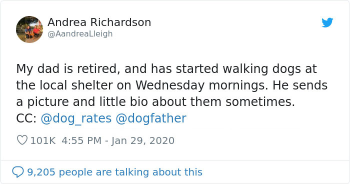 Retired Dad Walks Dogs In An Animal Shelter, Sends Bios Of Each One To His Daughter, People Adore Him Retired Dad Walks Dogs In An Animal Shelter, Sends Bios Of Each One To His Daughter, People Adore Him