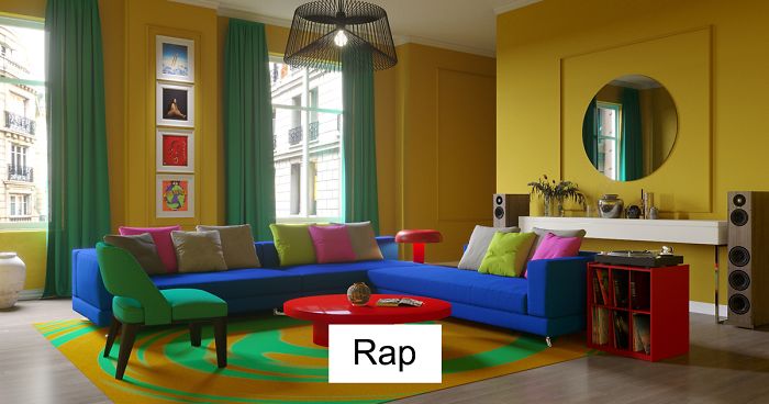 Designers Color A Room Based On A Music Genre, Described By People Who Can ‘See Music’s Colors’