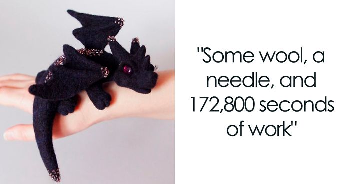 Ukrainian Artist Creates Felted Dragons To Make Your Home Cosy (15 Pics)