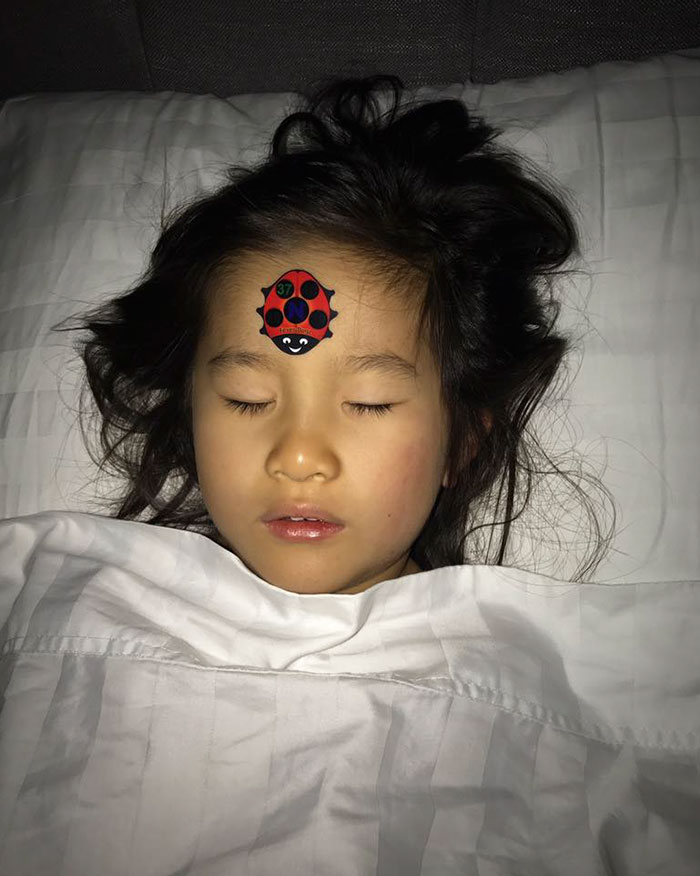 This Bug-Shaped Sticker Is An Ingenious Way To Measure Your Child's Temperature Without Any Hassle This Bug-Shaped Sticker Is An Ingenious Way To Measure Your Child's Temperature Without Any Hassle