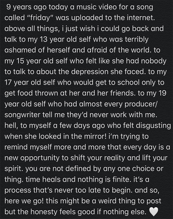 A Very Grown Up Rebecca Black Celebrates The 9-Year Anniversary Of "Friday" By Sharing An Emotional Message