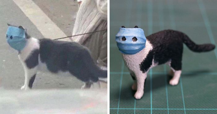 Japanese Artist Turns Hilarious Animal Moments Into Sculptures, And The Result Makes Them Even Funnier (30 Pics)