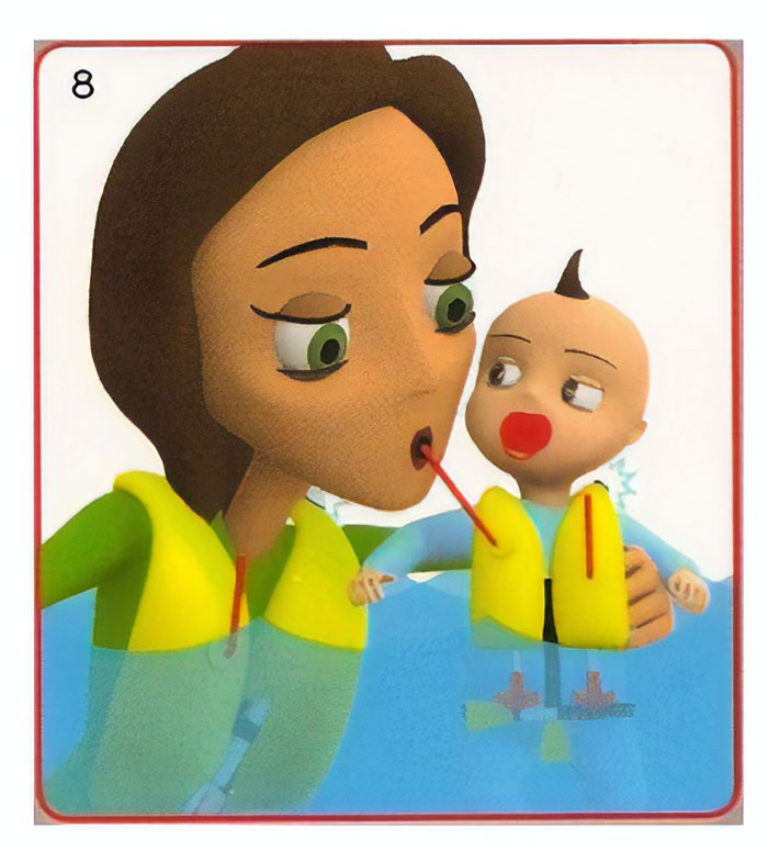 Flight Safety Illustrations Drawn By Someone Who Probably Doesn’t Know How Kids Look