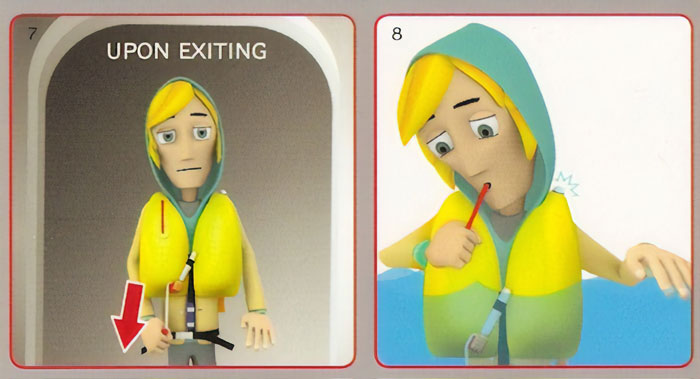 "Remember To Stay Sad When Inflating Your Life Vest"