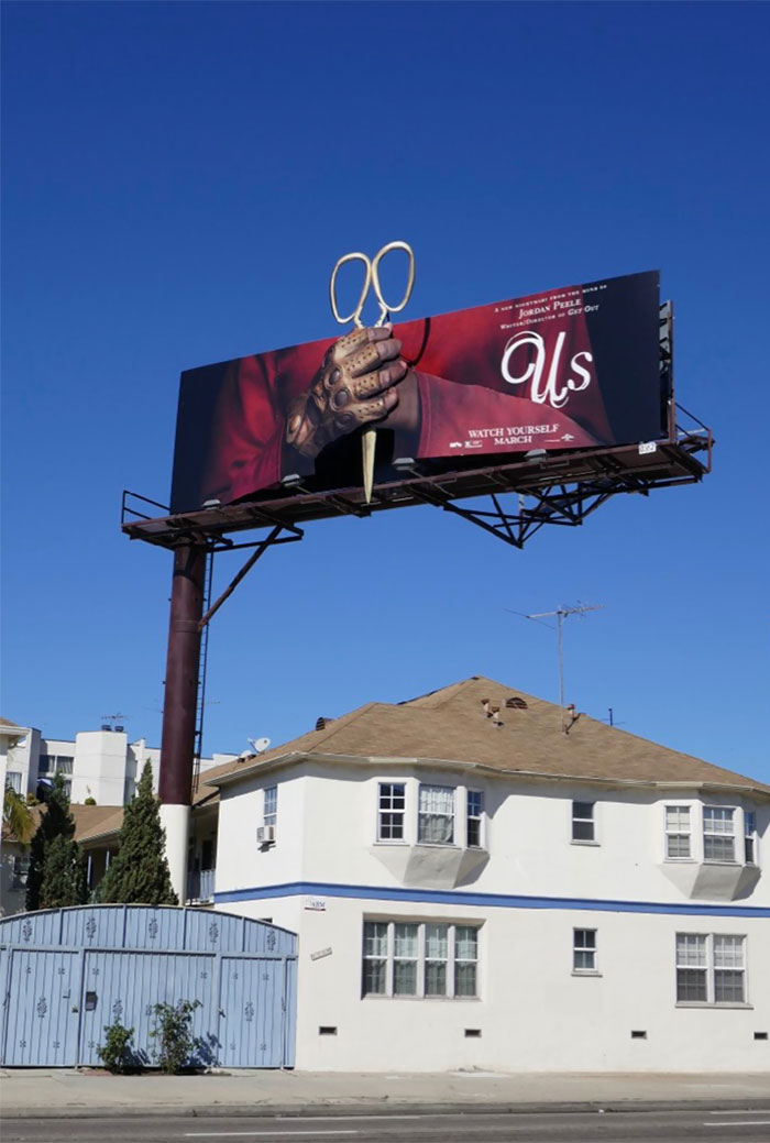 Us Movie 3D Scissors Billboard