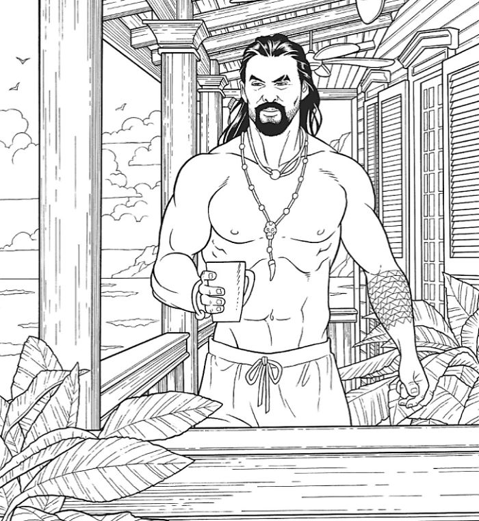 A 'Jason Momoa Coloring Book' Exists And It Is Supposed To Ease Your Stress A 'Jason Momoa Coloring Book' Exists And It Is Supposed To Ease Your Stress
