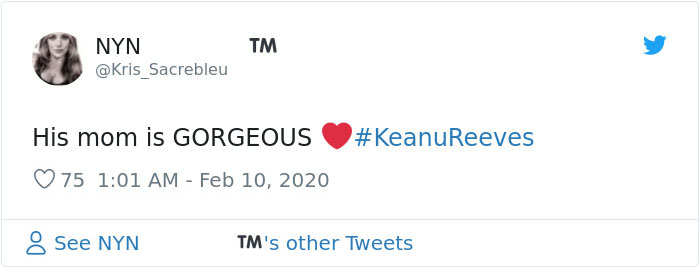 Keanu Reeves Steals The Red Carpet Show At The Oscars By Bringing His Mother As His Date