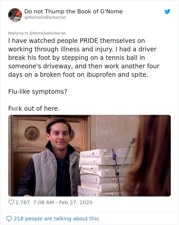 People Are Pointing Out That The Lack Of Sick Days For US Employees Could Make The Spread Of Coronavirus Accelerate People Are Pointing Out That The Lack Of Sick Days For US Employees Could Make The Spread Of Coronavirus Accelerate