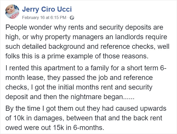 People Wonder Why Rents And Security Deposits Are So High, So This Landlord Shares Some Pics People Wonder Why Rents And Security Deposits Are So High, So This Landlord Shares Some Pics