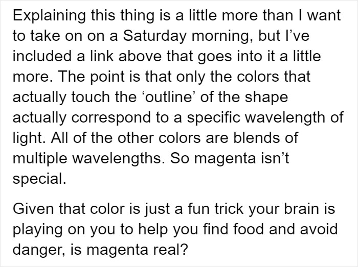 Tumblr Users Freak Out That Magenta Is Not A Real Color And That Impossible Colors Exist