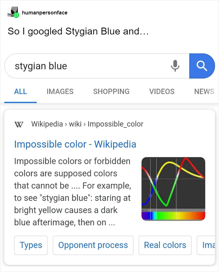 Tumblr Users Freak Out That Magenta Is Not A Real Color And That Impossible Colors Exist Tumblr Users Freak Out That Magenta Is Not A Real Color And That Impossible Colors Exist