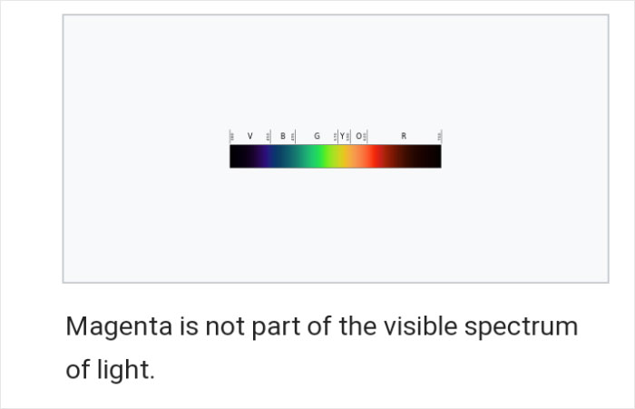 Tumblr Users Freak Out That Magenta Is Not A Real Color And That Impossible Colors Exist Tumblr Users Freak Out That Magenta Is Not A Real Color And That Impossible Colors Exist