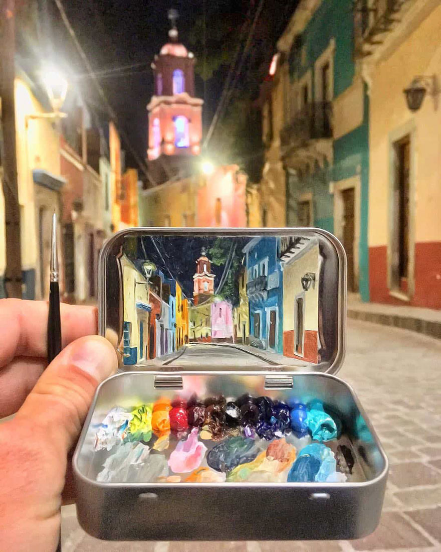 Artist Makes Amazing Mini Paintings In Cans Of Altoids