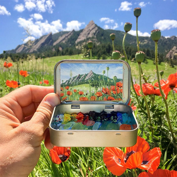 Artist Creates 30 Mini Plein Air Paintings In Altoids Tins