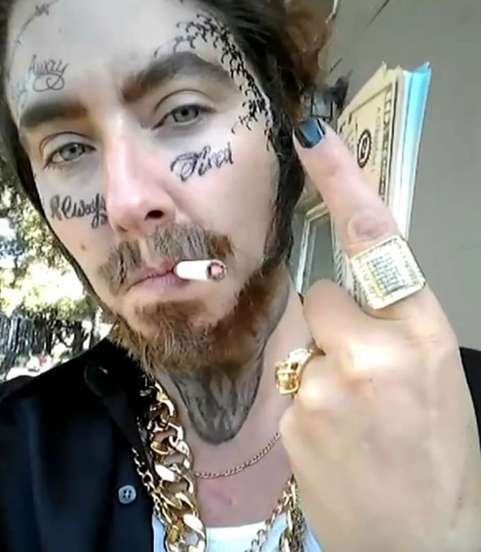 This 40-Year-Old Mom Pranks Kids By Dressing Up As Post Malone Making Everyone Think She's Their Dad