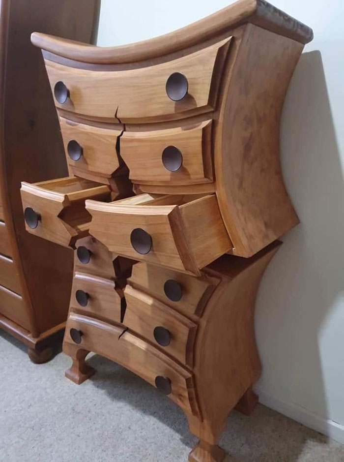 This Retired Cabinet Maker Goes Viral For Making Broken And Weird Furniture That Belongs In Disney Movies This Retired Cabinet Maker Goes Viral For Making Broken And Weird Furniture That Belongs In Disney Movies