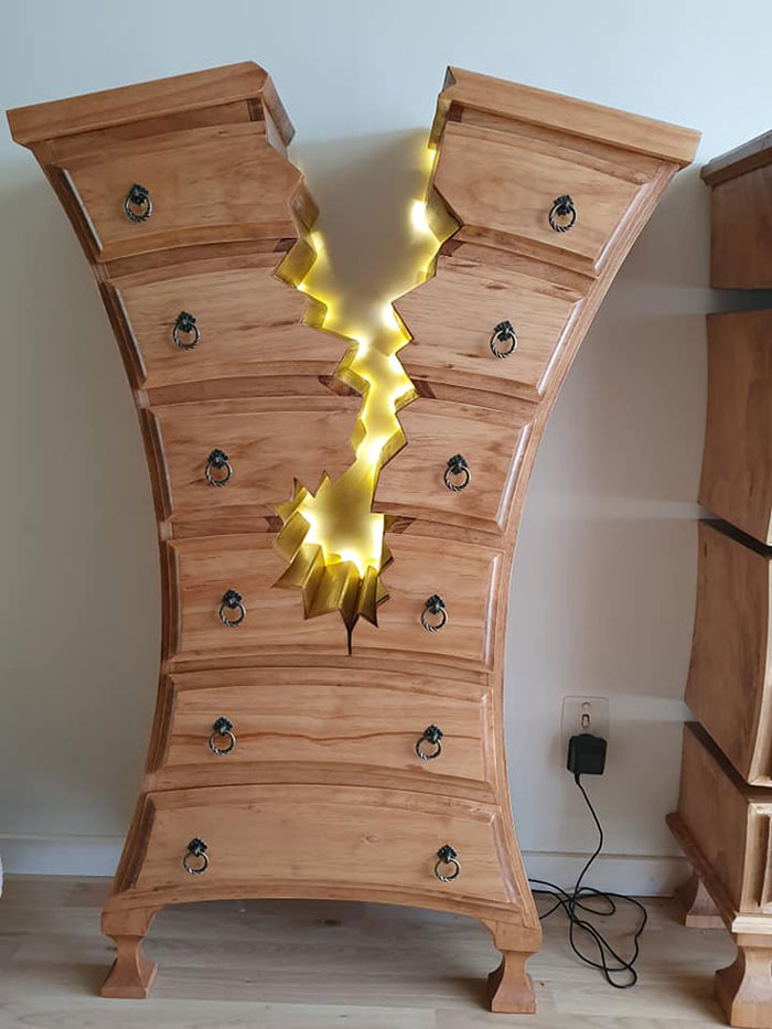 This Retired Cabinet Maker Goes Viral For Making Broken And Weird Furniture That Belongs In Disney Movies This Retired Cabinet Maker Goes Viral For Making Broken And Weird Furniture That Belongs In Disney Movies