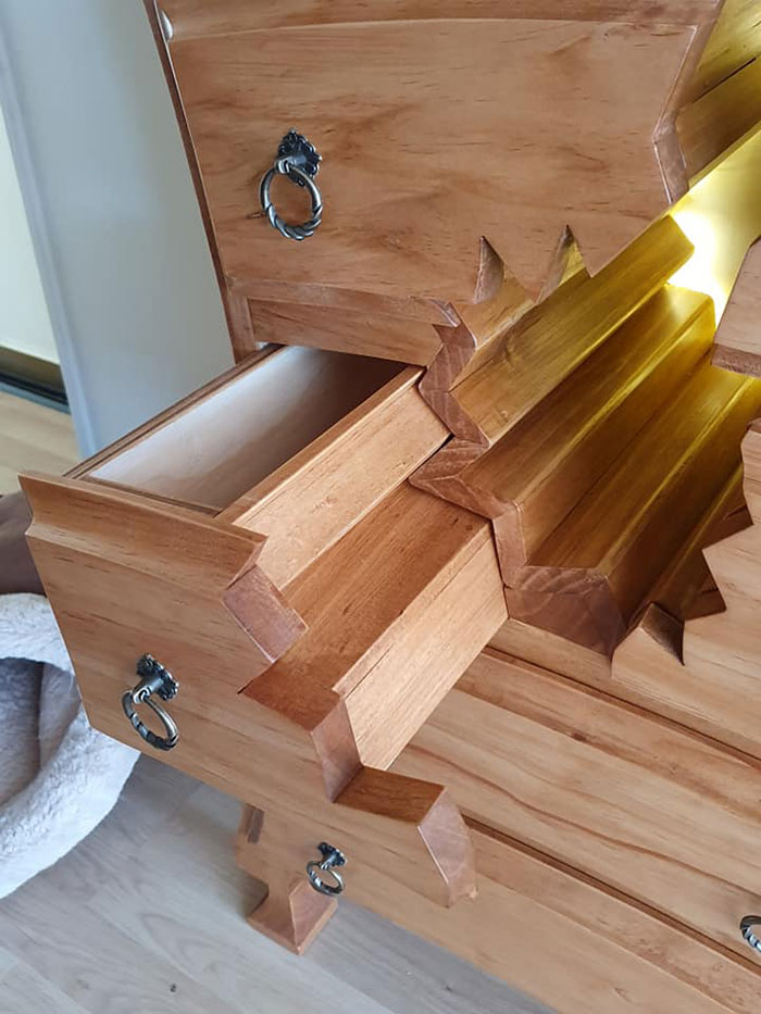 This Retired Cabinet Maker Goes Viral For Making Broken And Weird Furniture That Belongs In Disney Movies This Retired Cabinet Maker Goes Viral For Making Broken And Weird Furniture That Belongs In Disney Movies