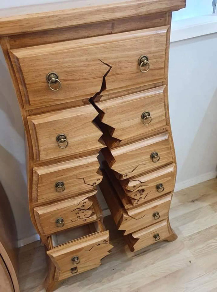This Retired Cabinet Maker Goes Viral For Making Broken And Weird Furniture That Belongs In Disney Movies This Retired Cabinet Maker Goes Viral For Making Broken And Weird Furniture That Belongs In Disney Movies