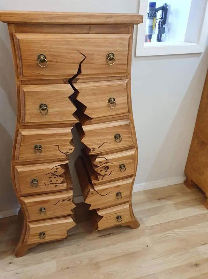 This Retired Cabinet Maker Goes Viral For Making Broken And Weird Furniture That Belongs In Disney Movies This Retired Cabinet Maker Goes Viral For Making Broken And Weird Furniture That Belongs In Disney Movies