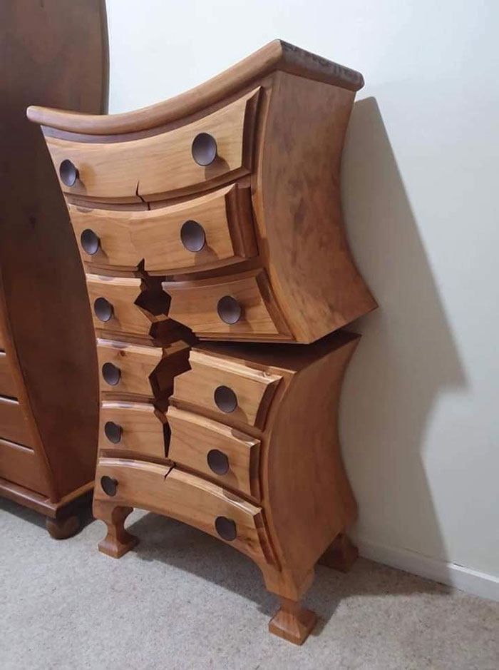 This Retired Cabinet Maker Goes Viral For Making Broken And Weird Furniture That Belongs In Disney Movies This Retired Cabinet Maker Goes Viral For Making Broken And Weird Furniture That Belongs In Disney Movies