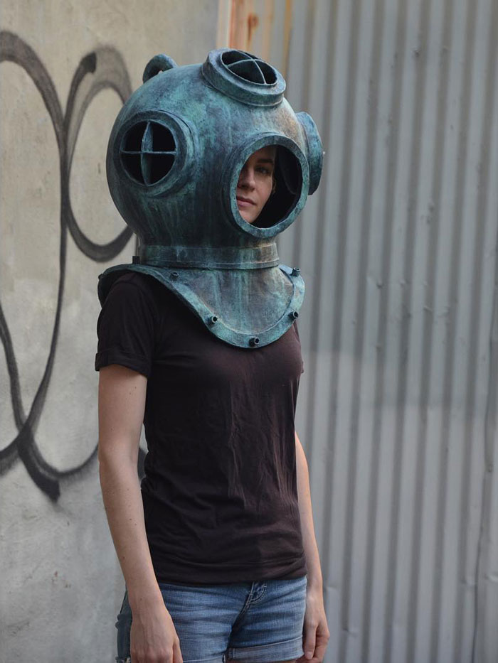 Artist Creates Realistic Animal Masks And Poses With Them In Ordinary Urban Areas Artist Creates Realistic Animal Masks And Poses With Them In Ordinary Urban Areas