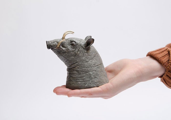 Artist Creates Realistic Animal Masks And Poses With Them In Ordinary Urban Areas