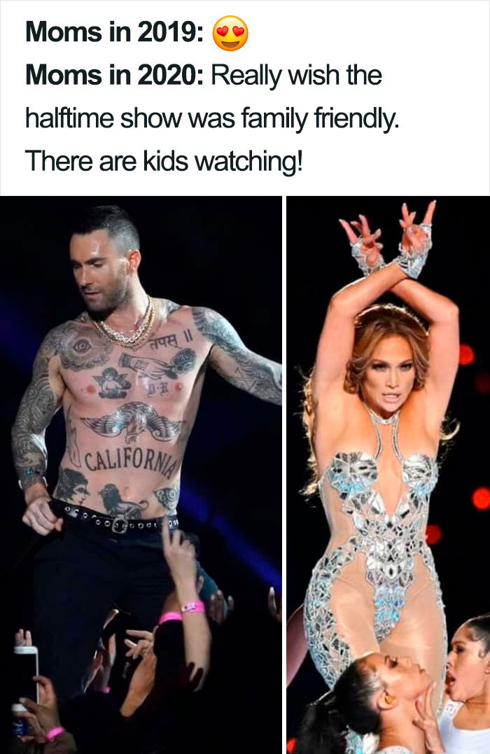 Mom Shares Her 14 Y.O. Son's Face In Response To J.Lo At The Super Bowl, Other Parents Share Their Kids' Reactions